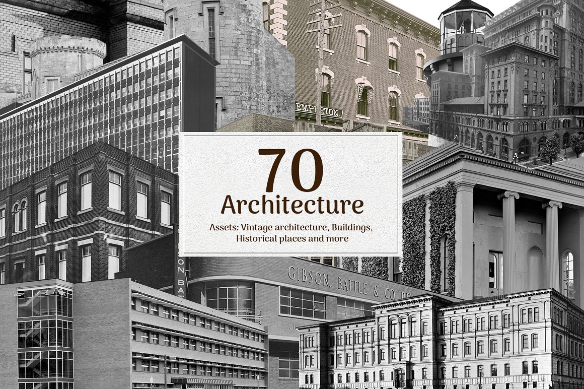 1540个复古手工裁剪元素拼贴艺术动物植物抽象头骨行星字符雕塑设计元素包 Modern Eighties Collage Creator 图片素材 sucaiwan.com