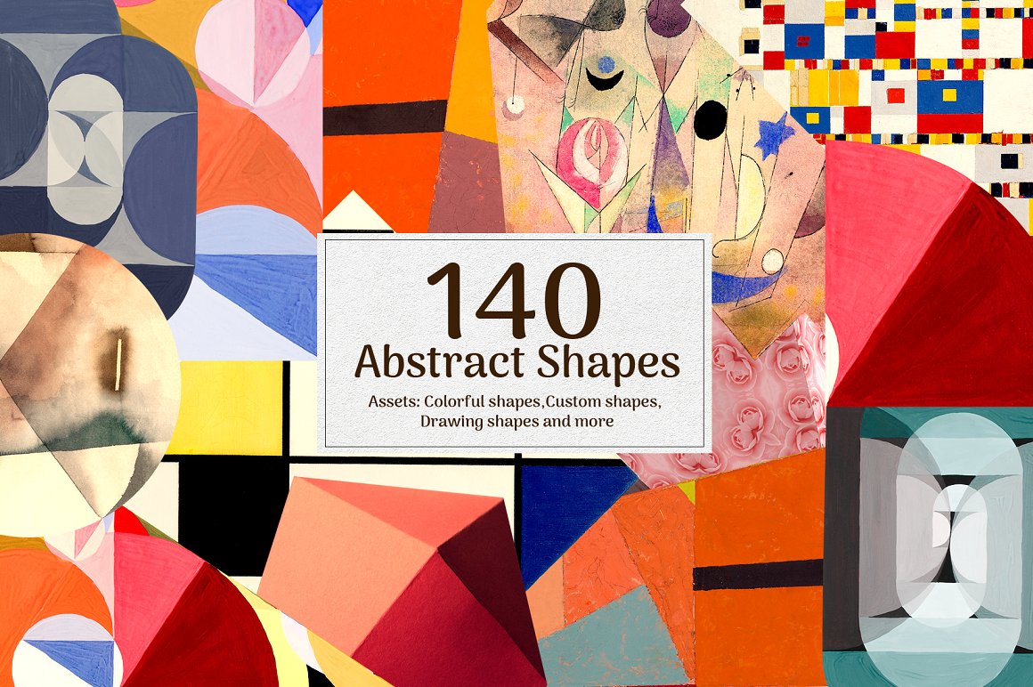 1540个复古手工裁剪元素拼贴艺术动物植物抽象头骨行星字符雕塑设计元素包 Modern Eighties Collage Creator 图片素材 sucaiwan.com