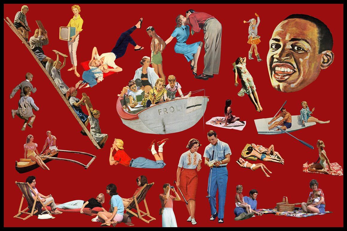 Lilithcollageart 1000多种复古创意拼贴艺术超现实主义创作者汽车水果食物人物PNG元素包 Surreal Collage Art Creator 图片素材 sucaiwan.com