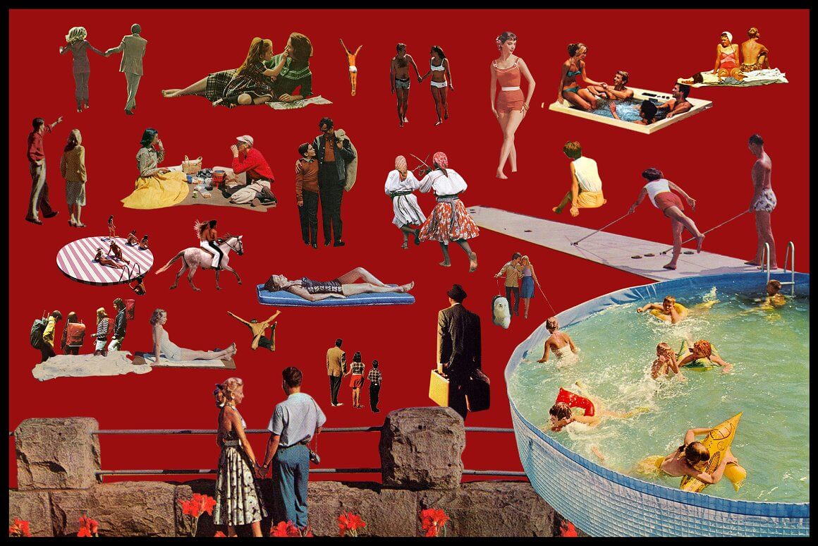 Lilithcollageart 1000多种复古创意拼贴艺术超现实主义创作者汽车水果食物人物PNG元素包 Surreal Collage Art Creator 图片素材 sucaiwan.com