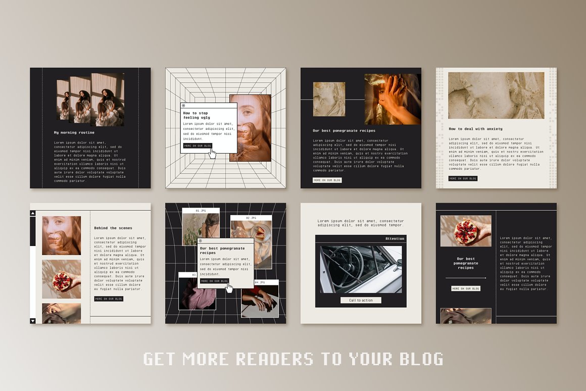 Bonumo 复古INS风像素化优雅简约错误窗口新媒体海报社交PSD样机模板 Retro Instagram Template 样机素材 第9张-素材湾丨精选海外优质设计素材资源 Bonumo 复古INS风像素化优雅简约错误窗口新媒体海报社交PSD样机模板 Retro Instagram Template 样机素材 sucaiwan.com