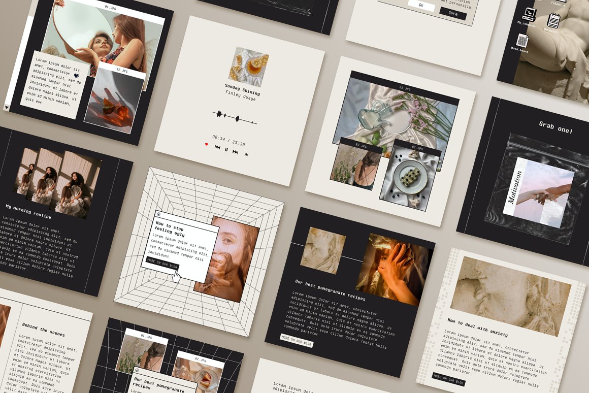 Bonumo 复古INS风像素化优雅简约错误窗口新媒体海报社交PSD样机模板 Retro Instagram Template 样机素材 第11张-素材湾丨精选海外优质设计素材资源 Bonumo 复古INS风像素化优雅简约错误窗口新媒体海报社交PSD样机模板 Retro Instagram Template 样机素材 sucaiwan.com