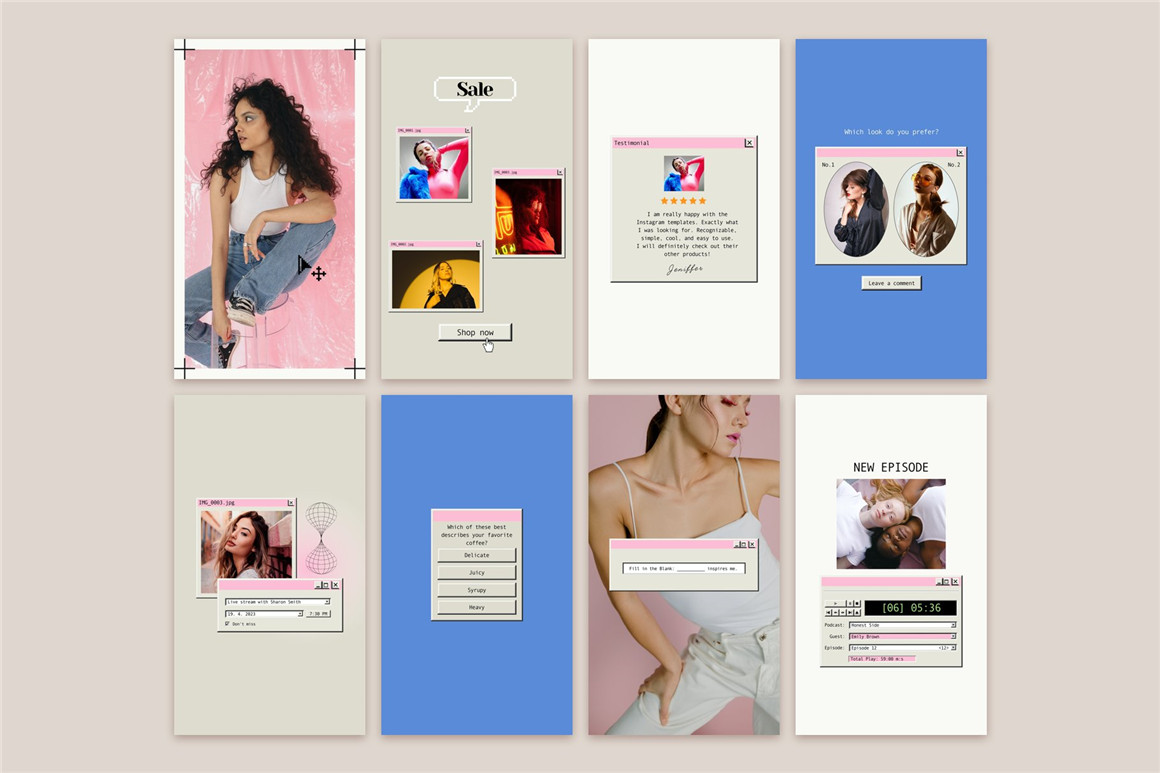 Bonumo 复古美学WIN95旧计算机窗口进度条提示页Instagra风格竖屏PSD样机模板 Retro Instagram Template 样机素材 第3张-素材湾丨精选海外优质设计素材资源 Bonumo 复古美学WIN95旧计算机窗口进度条提示页Instagra风格竖屏PSD样机模板 Retro Instagram Template 样机素材 sucaiwan.com
