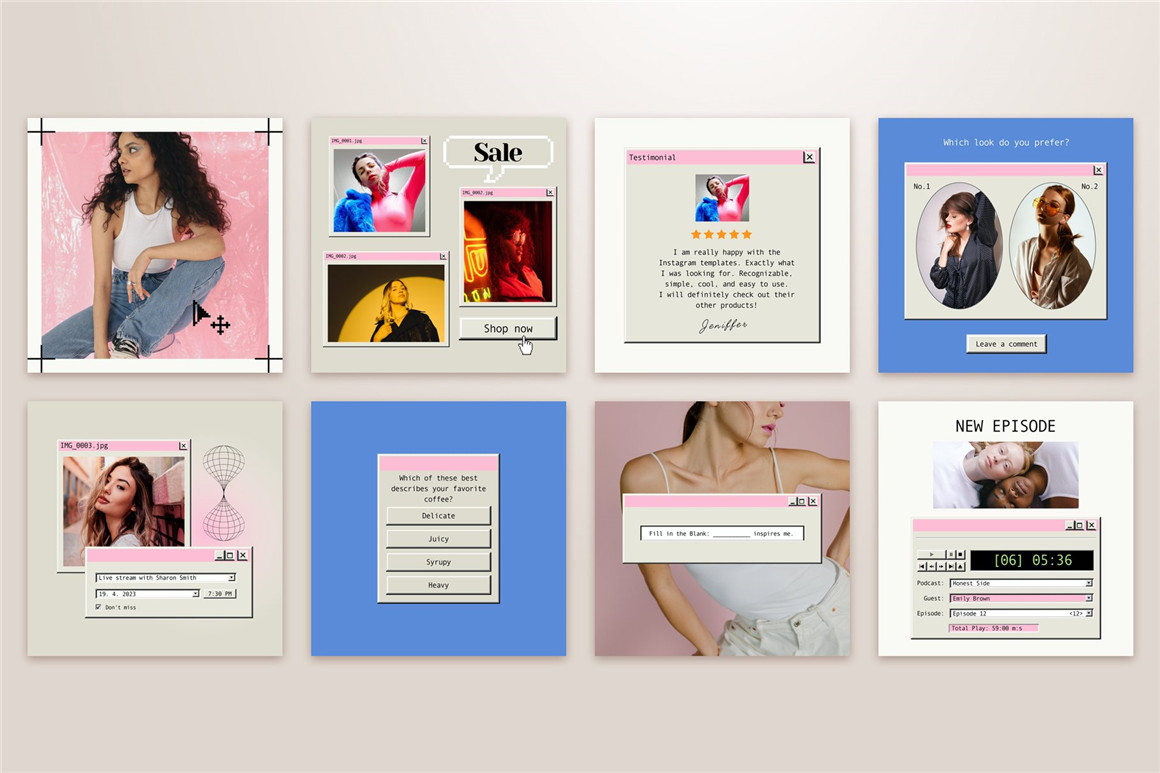Bonumo 复古美学WIN95旧计算机窗口进度条提示页Instagra风格竖屏PSD样机模板 Retro Instagram Template 样机素材 第4张-素材湾丨精选海外优质设计素材资源 Bonumo 复古美学WIN95旧计算机窗口进度条提示页Instagra风格竖屏PSD样机模板 Retro Instagram Template 样机素材 sucaiwan.com