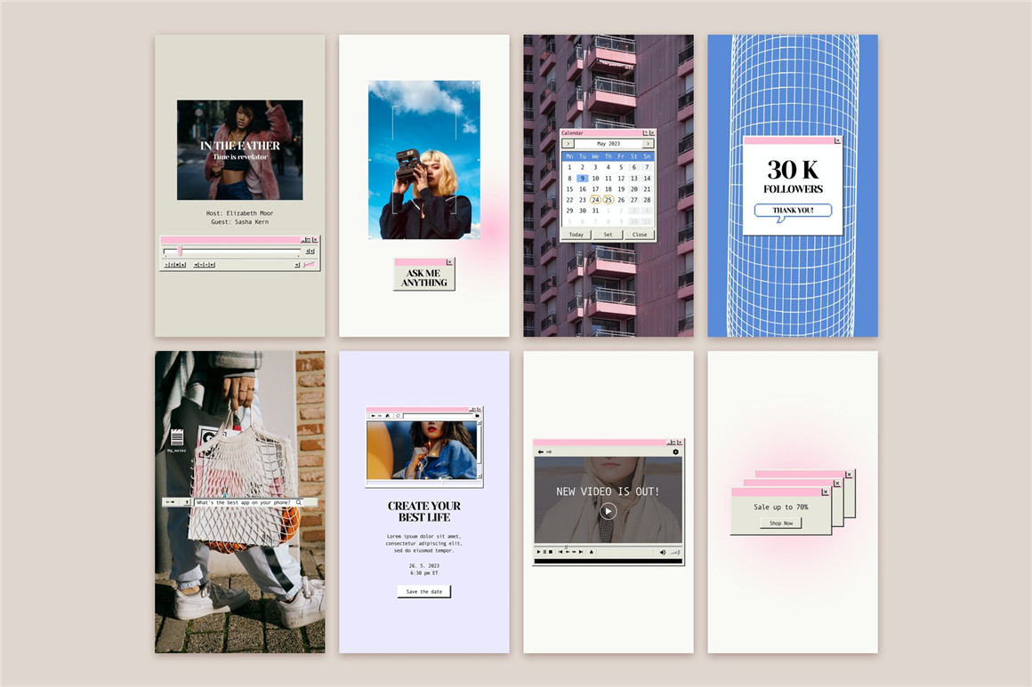 Bonumo 复古美学WIN95旧计算机窗口进度条提示页Instagra风格竖屏PSD样机模板 Retro Instagram Template 样机素材 第14张-素材湾丨精选海外优质设计素材资源 Bonumo 复古美学WIN95旧计算机窗口进度条提示页Instagra风格竖屏PSD样机模板 Retro Instagram Template 样机素材 sucaiwan.com