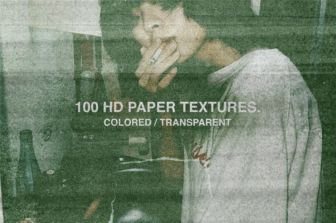 100+个复古半色调皱纹划痕撕裂PNG纹理叠加素材包 Papercut Texture Pack 图片素材 sucaiwan.com