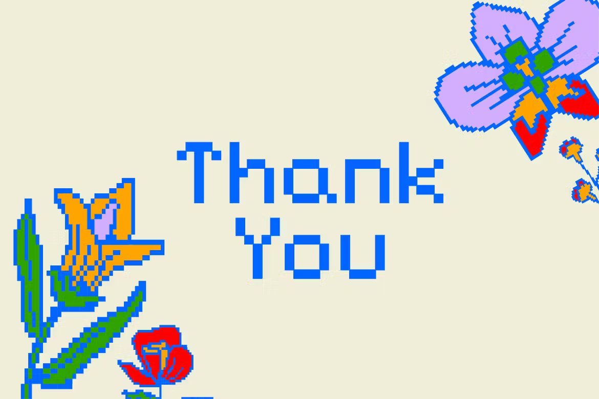 Cream Pixel Flower Illustration Set 奶油像素花卉AI插图集 图片素材 sucaiwan.com