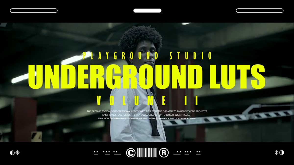 PLAYGROUND STUDIO 复古地下黑人嘻哈富士胶片电影短片LUTS调色预设包 Slog3-underground-and-standard-luts 插件预设 sucaiwan.com