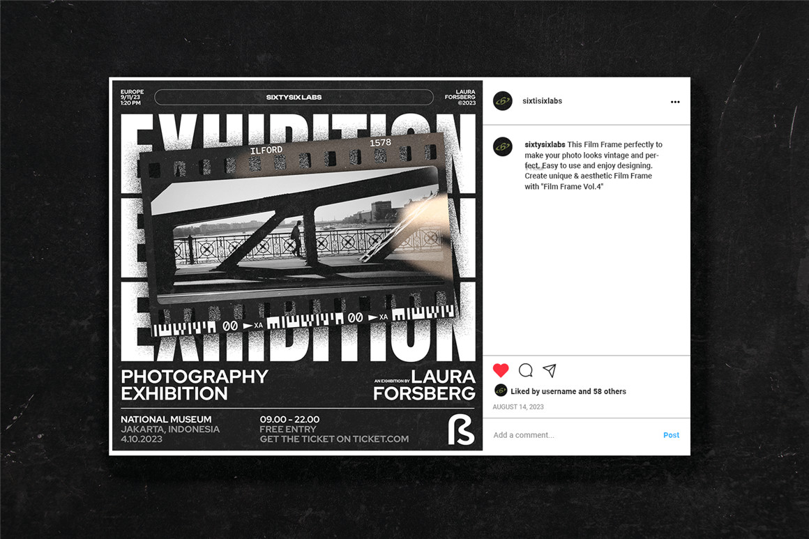 复古35mm摄影胶片边框框架模拟照片修图PS特效样机模板 Film Frame 35mm V.3 图片素材 sucaiwan.com