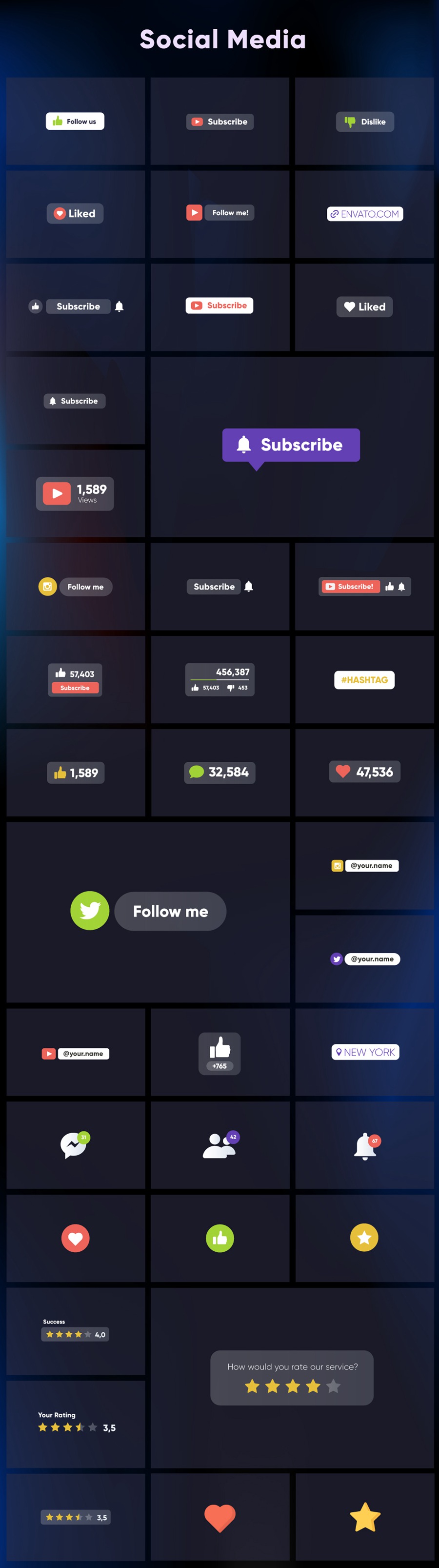 PR预设-100种网络媒体视频社交网站图形字幕标题动画 Social Media Pack 插件预设 第12张-素材湾丨精选海外优质设计素材资源 PR预设-100种网络媒体视频社交网站图形字幕标题动画 Social Media Pack 插件预设 sucaiwan.com