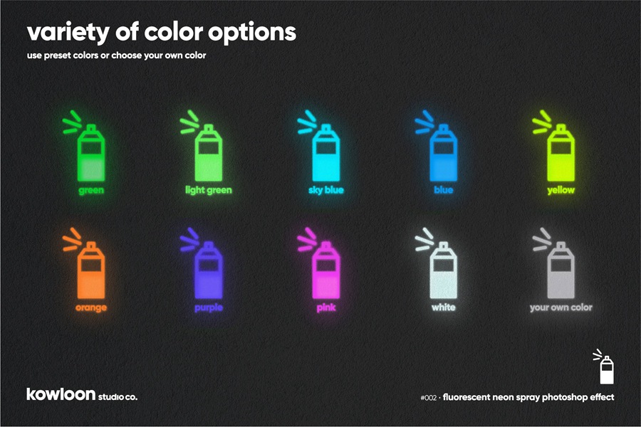 霓虹灯喷雾新潮艺术效果Photoshop PSD模板 neon spray effect 设计素材 第5张-素材湾丨精选海外优质设计素材资源 霓虹灯喷雾新潮艺术效果Photoshop PSD模板 neon spray effect 设计素材 sucaiwan.com