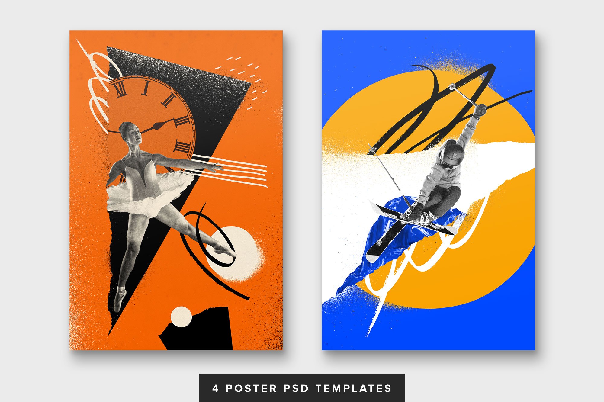 Creative Collage Toolbox 大量创意拼贴元素和物体喷漆形状绘画纸张纹理 图片素材 sucaiwan.com