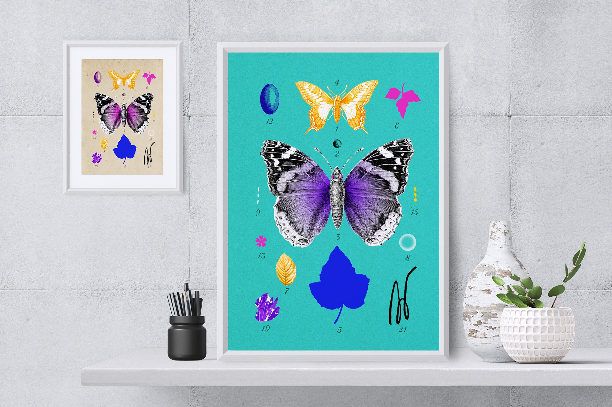 Creative Collage Toolbox 大量创意拼贴元素和物体喷漆形状绘画纸张纹理 图片素材 sucaiwan.com