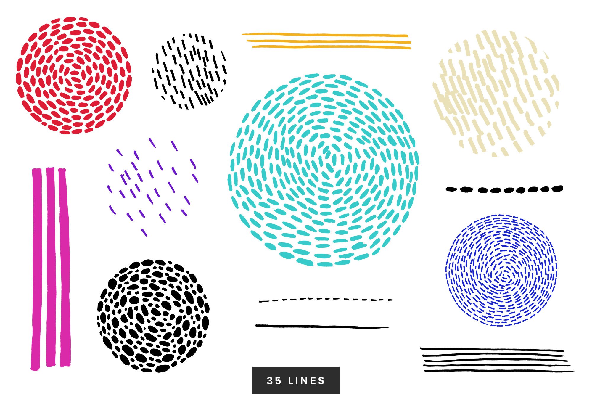 Creative Collage Toolbox 大量创意拼贴元素和物体喷漆形状绘画纸张纹理 图片素材 sucaiwan.com