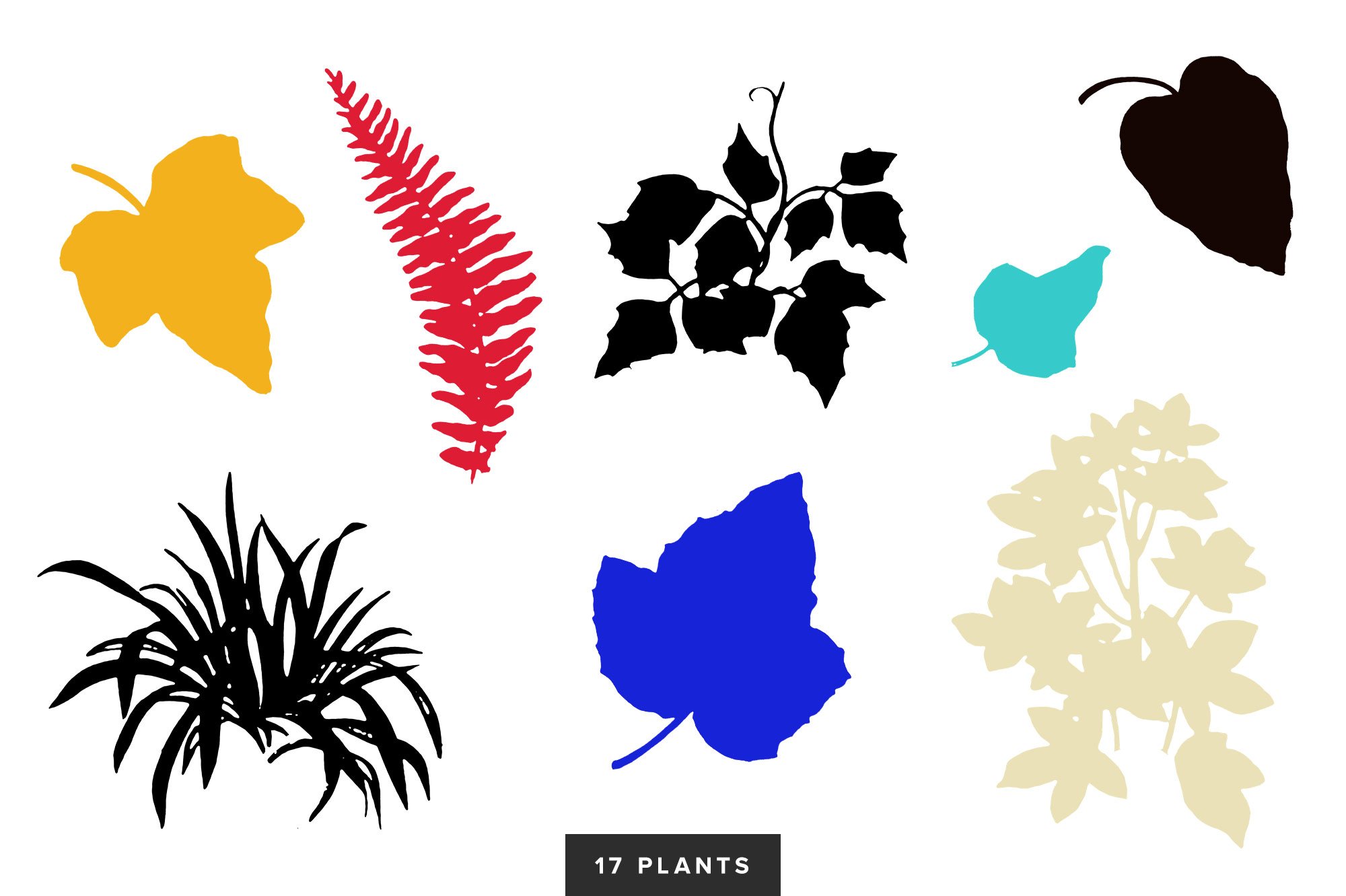 Creative Collage Toolbox 大量创意拼贴元素和物体喷漆形状绘画纸张纹理 图片素材 sucaiwan.com