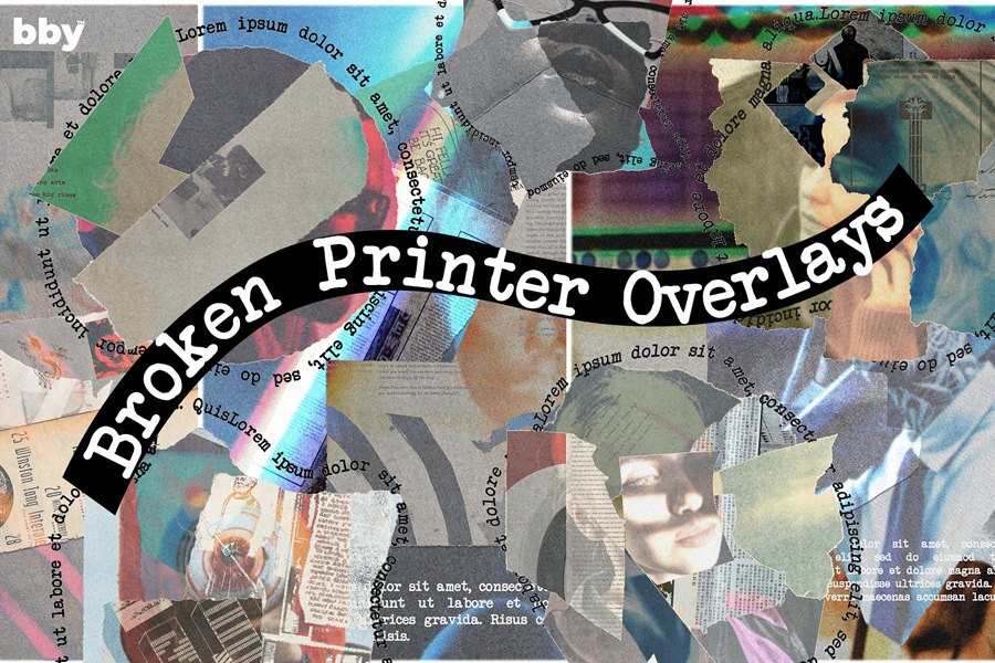 Broken Printer Overlays 15个复古撕纸潮流艺术拼贴海报设计元素Photoshop模板 bbymedia store 图片素材 第1张-素材湾丨精选海外优质设计素材资源 Broken Printer Overlays 15个复古撕纸潮流艺术拼贴海报设计元素Photoshop模板 bbymedia store 图片素材 sucaiwan.com