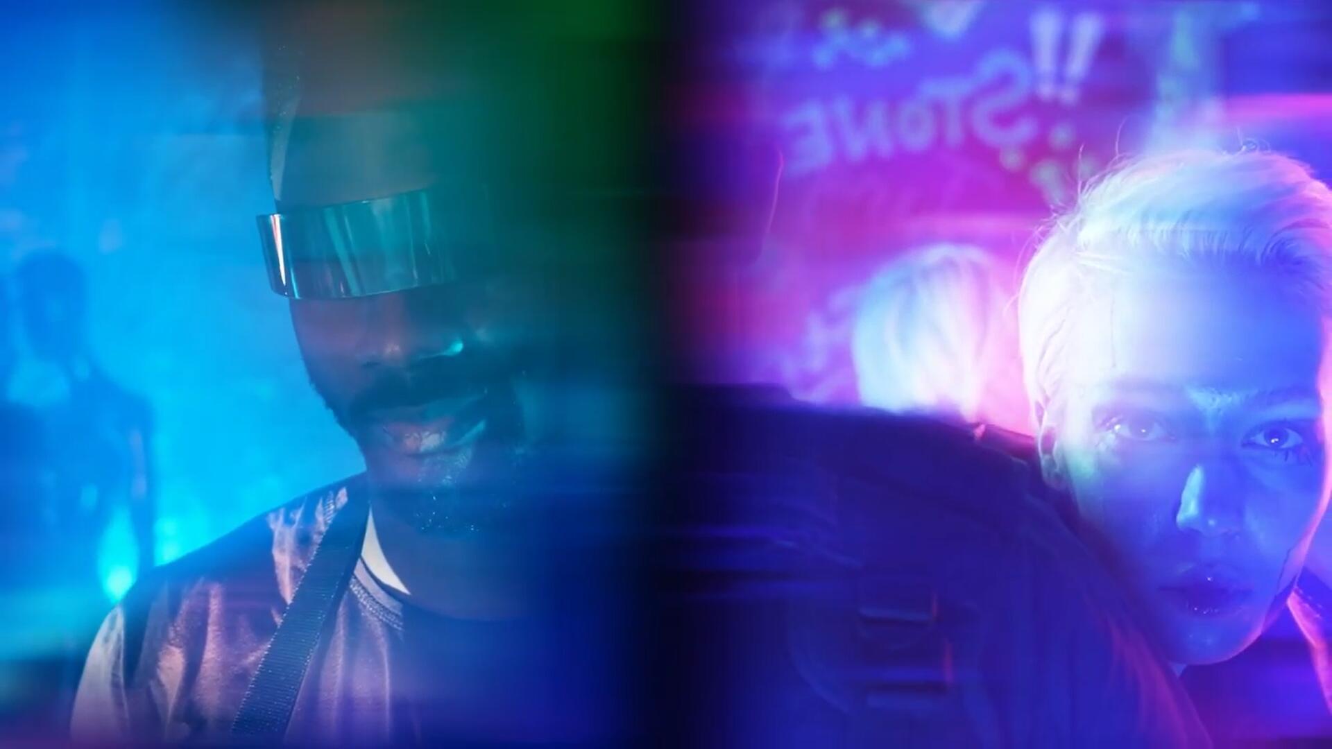 PR预设：梦幻发光霓虹灯镜头画面分屏效果 , sucaiwan.com