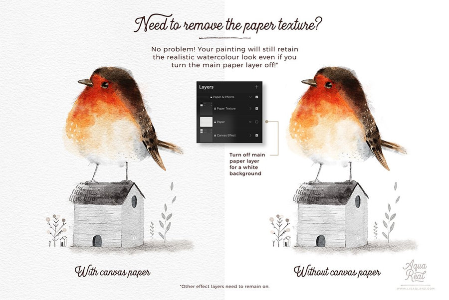 Procreate笔刷-水彩插画纹理Procreate笔刷素材 笔刷资源 sucaiwan.com