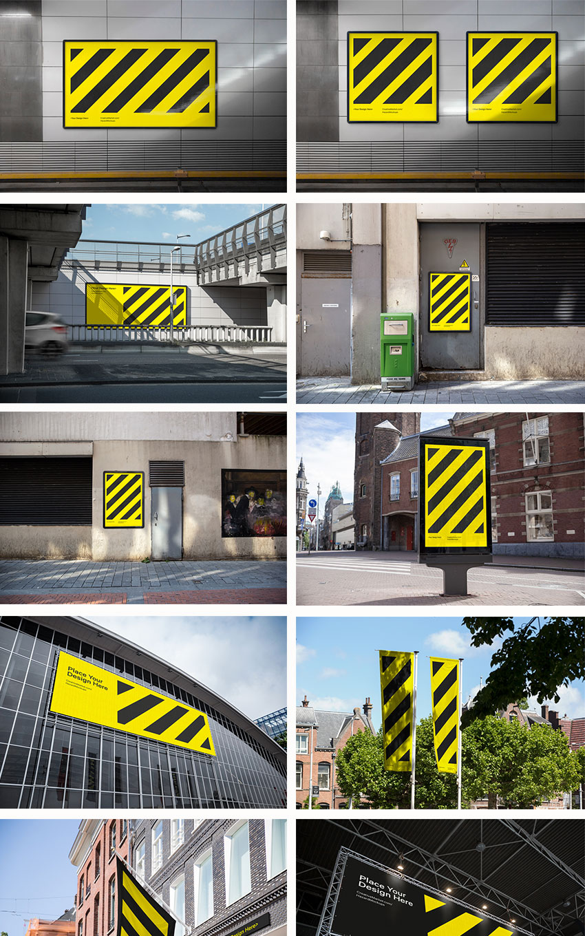 样机模版-82款真实场景海报设计展示PS样机模版素材 样机素材 sucaiwan.com