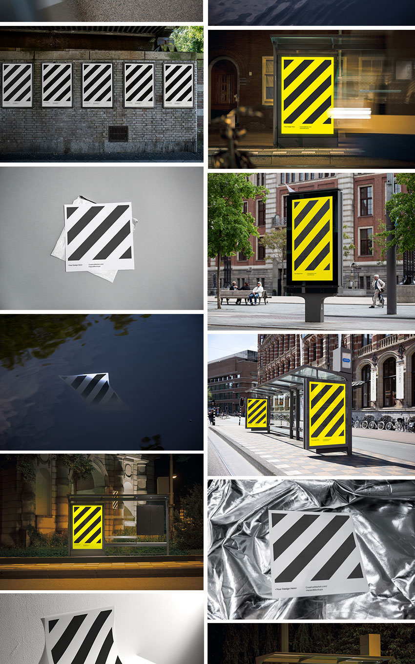 样机模版-82款真实场景海报设计展示PS样机模版素材 样机素材 sucaiwan.com