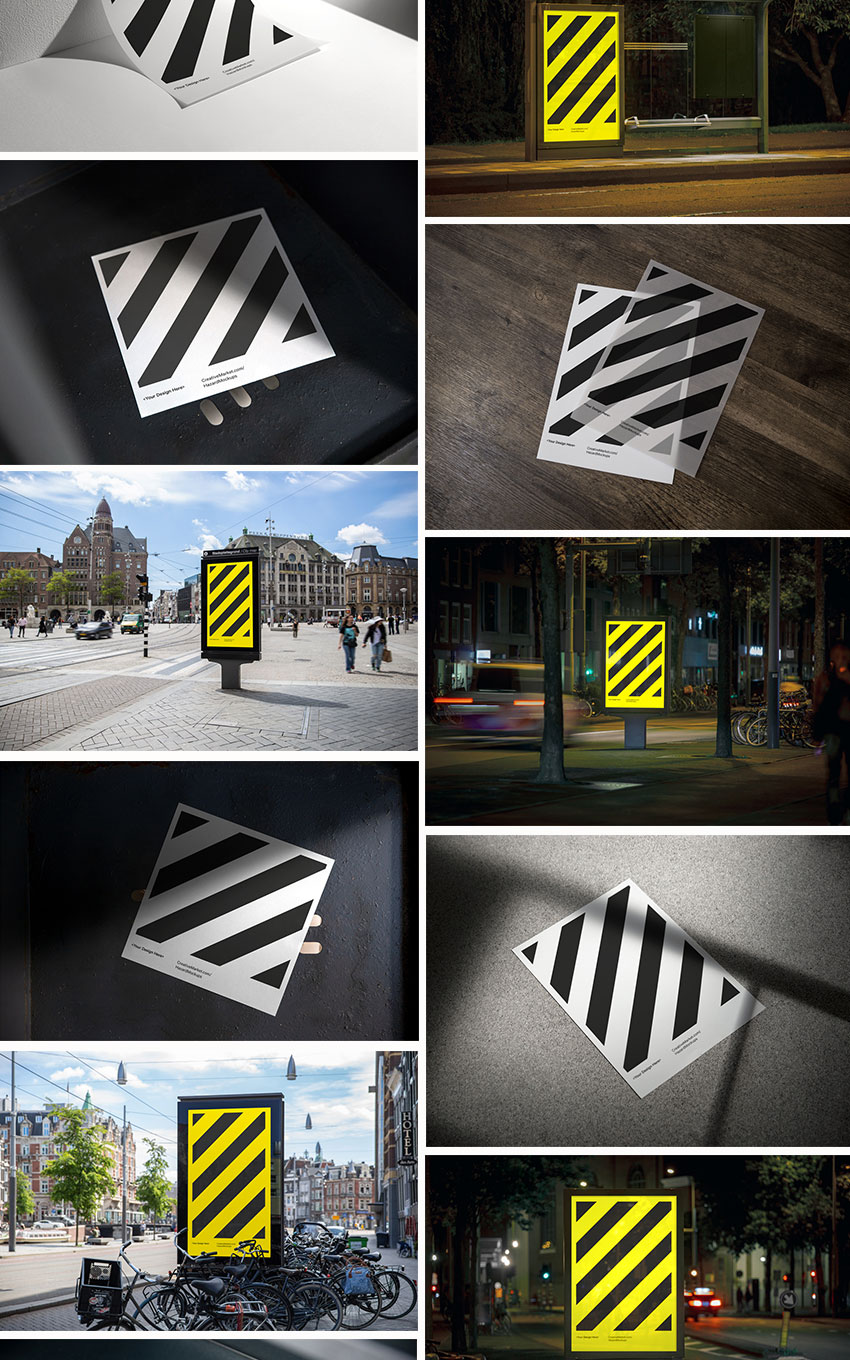 样机模版-82款真实场景海报设计展示PS样机模版素材 样机素材 sucaiwan.com