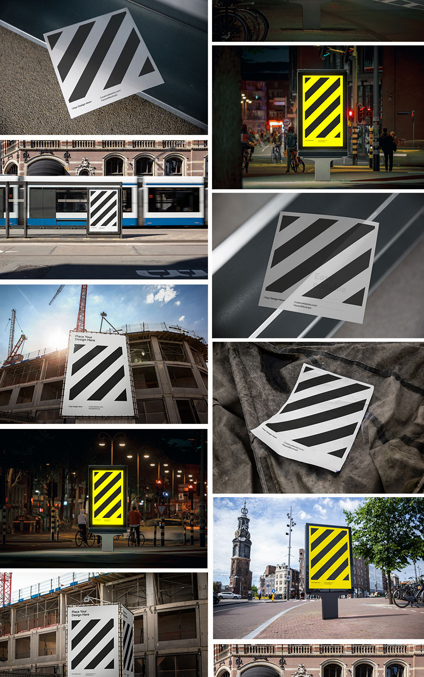 样机模版-82款真实场景海报设计展示PS样机模版素材 样机素材 sucaiwan.com