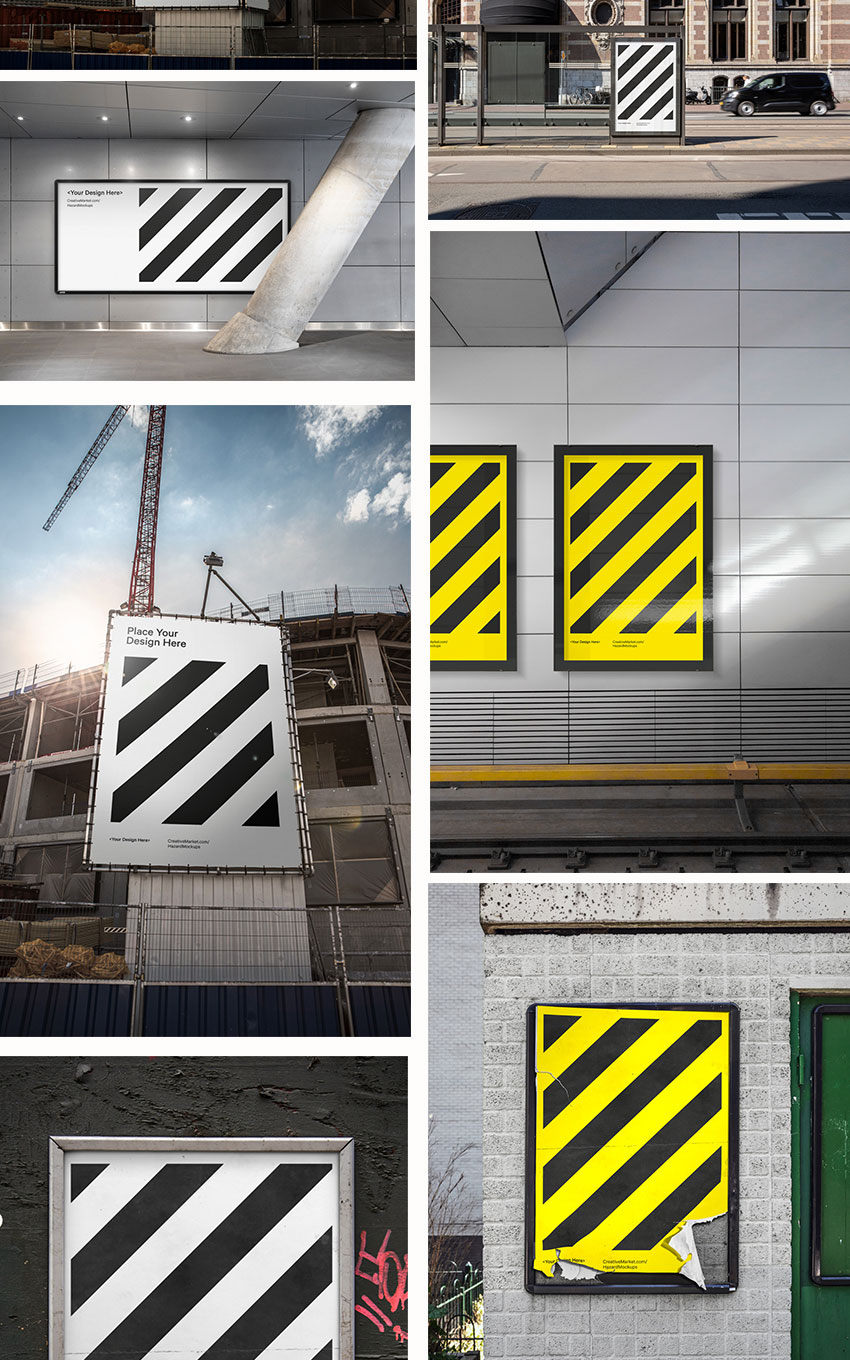 样机模版-82款真实场景海报设计展示PS样机模版素材 样机素材 sucaiwan.com