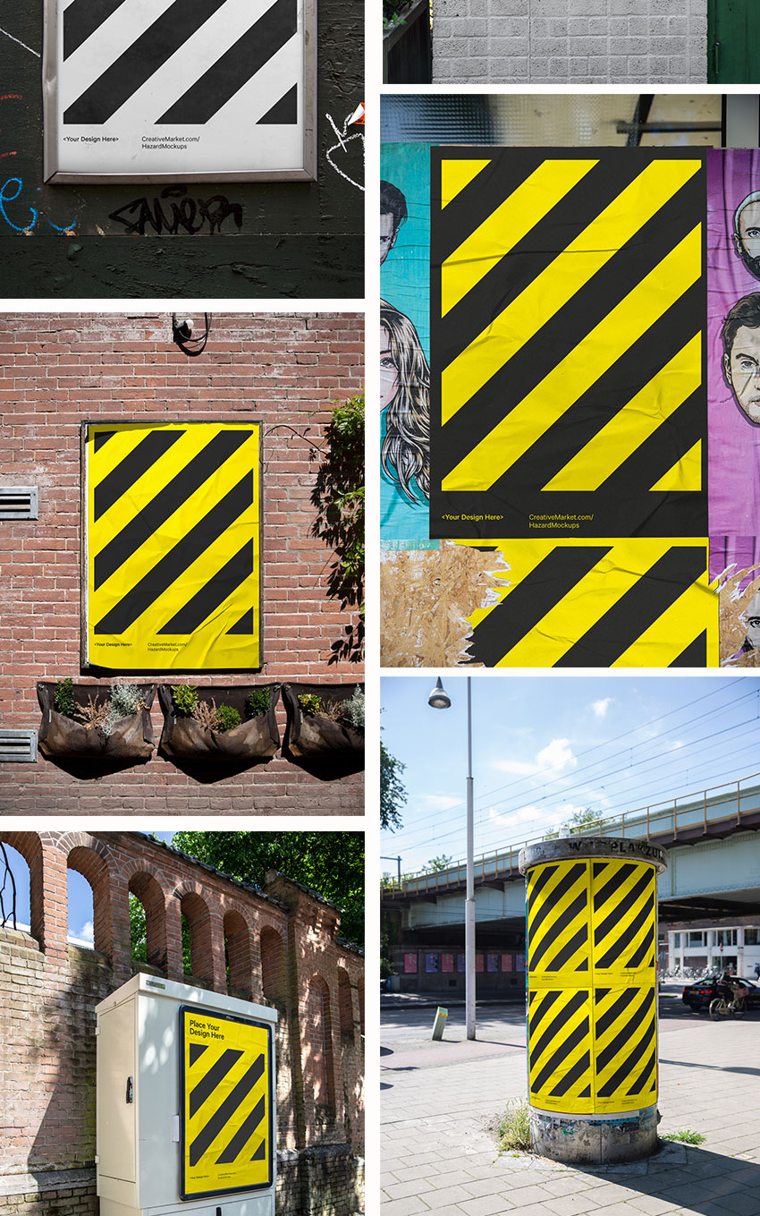 样机模版-82款真实场景海报设计展示PS样机模版素材 样机素材 sucaiwan.com