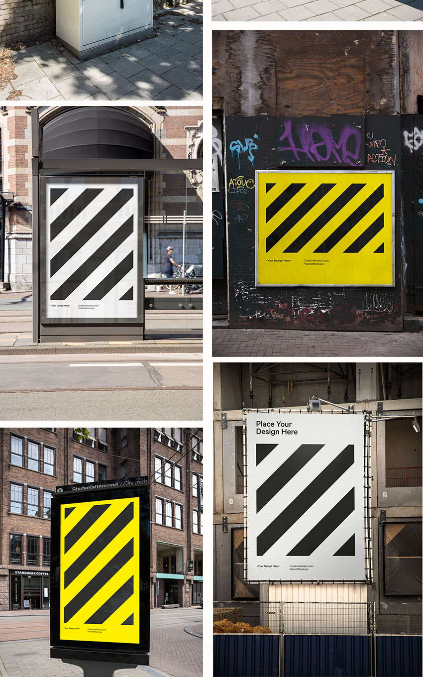 样机模版-82款真实场景海报设计展示PS样机模版素材 样机素材 sucaiwan.com