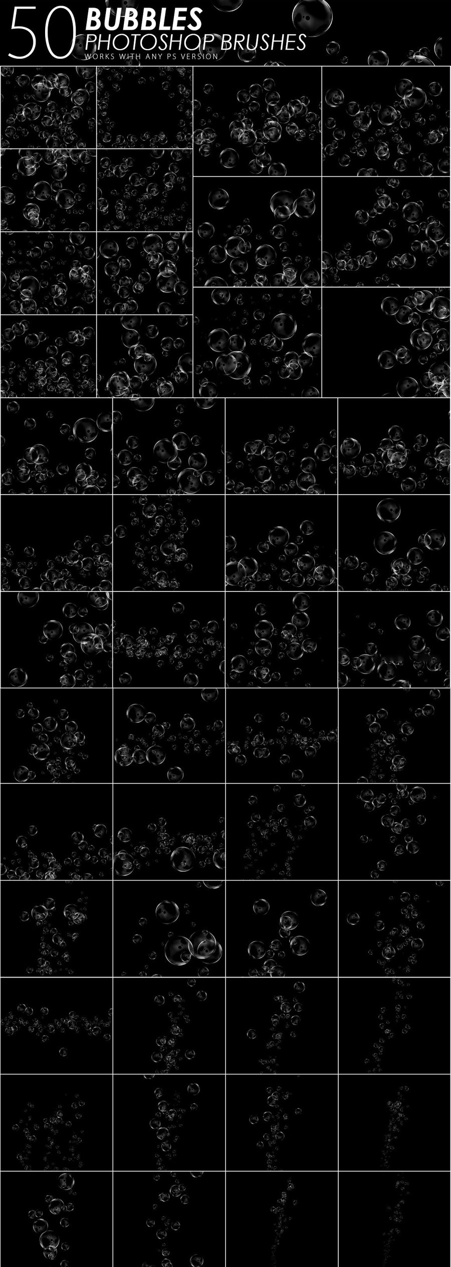 PS笔刷-1505款闪电烟雾气泡闪光水滴PS笔刷素材合集 笔刷资源 sucaiwan.com