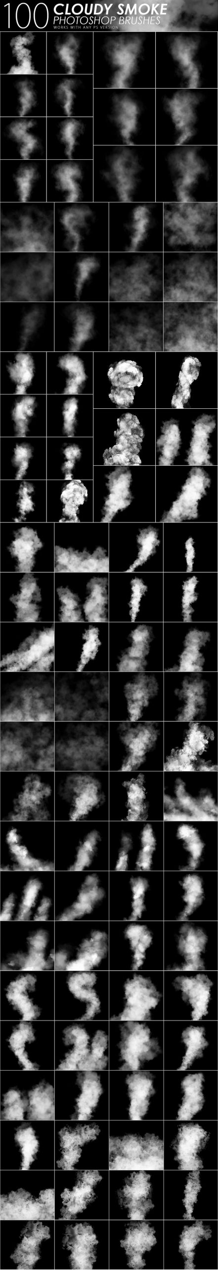 PS笔刷-1505款闪电烟雾气泡闪光水滴PS笔刷素材合集 笔刷资源 sucaiwan.com