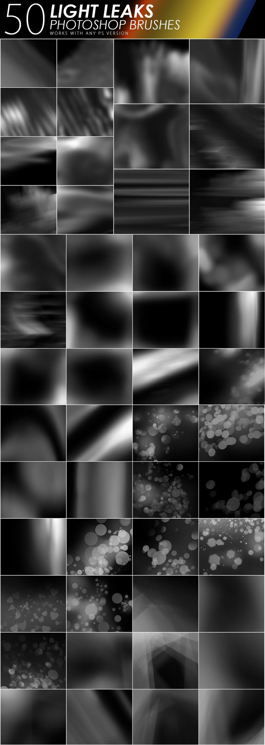 PS笔刷-1505款闪电烟雾气泡闪光水滴PS笔刷素材合集 笔刷资源 sucaiwan.com