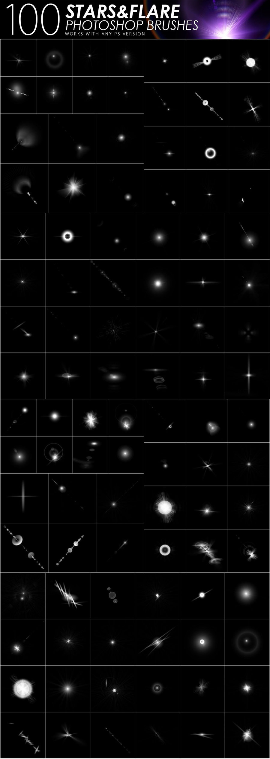 PS笔刷-1505款闪电烟雾气泡闪光水滴PS笔刷素材合集 笔刷资源 sucaiwan.com
