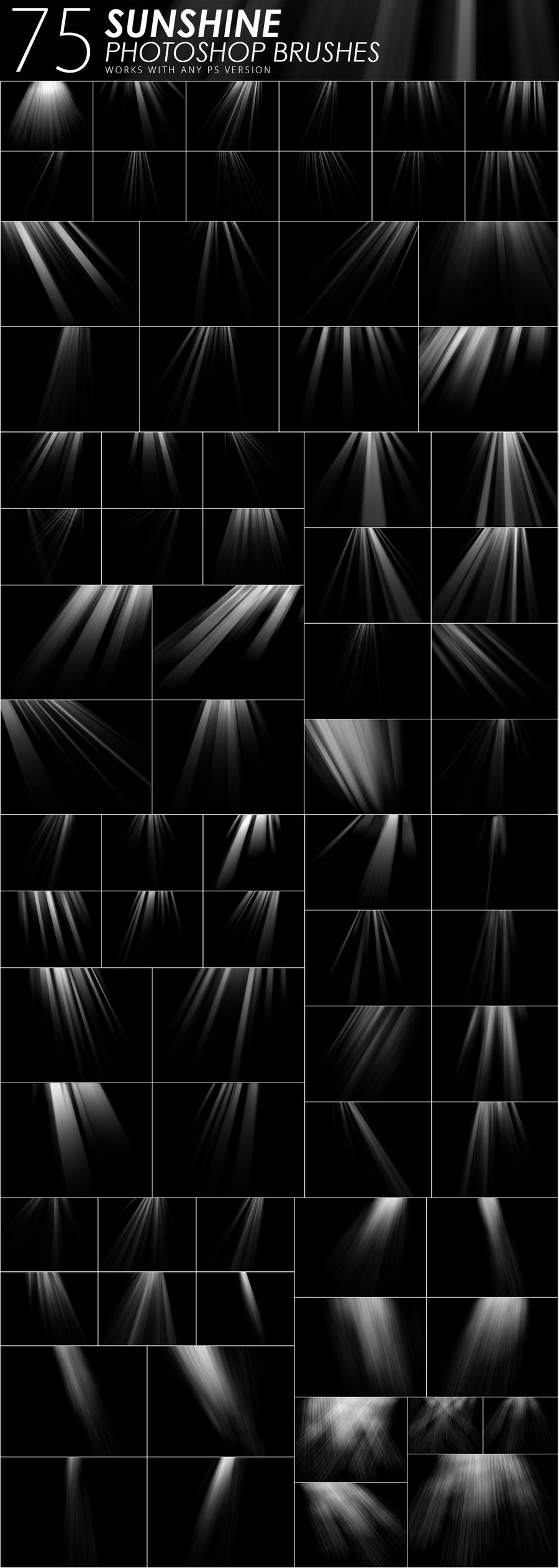 PS笔刷-1505款闪电烟雾气泡闪光水滴PS笔刷素材合集 笔刷资源 sucaiwan.com