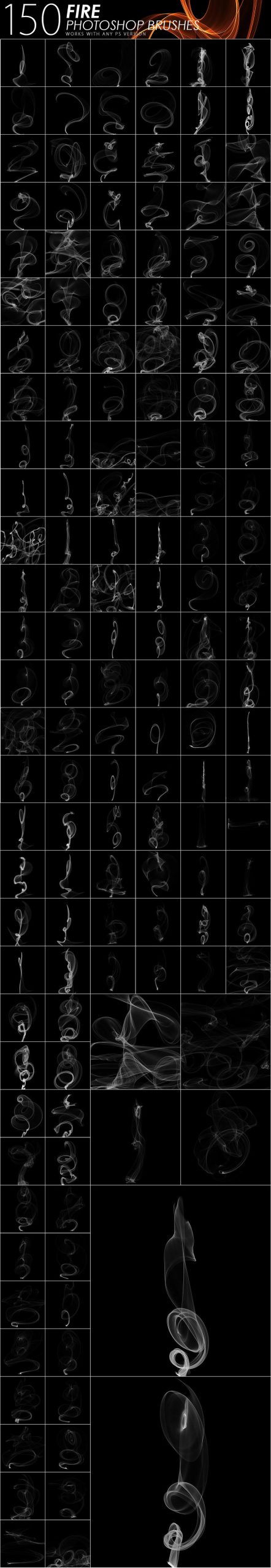 PS笔刷-1505款闪电烟雾气泡闪光水滴PS笔刷素材合集 笔刷资源 sucaiwan.com
