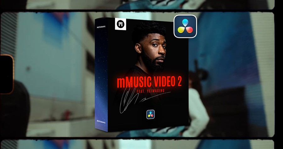 MotionVFX – mMusic video 2 达芬奇60多种美学胶片遮罩叠加效果 照片分屏过渡 排版 相机运动创意音乐视频达芬奇插件预设 插件预设 sucaiwan.com