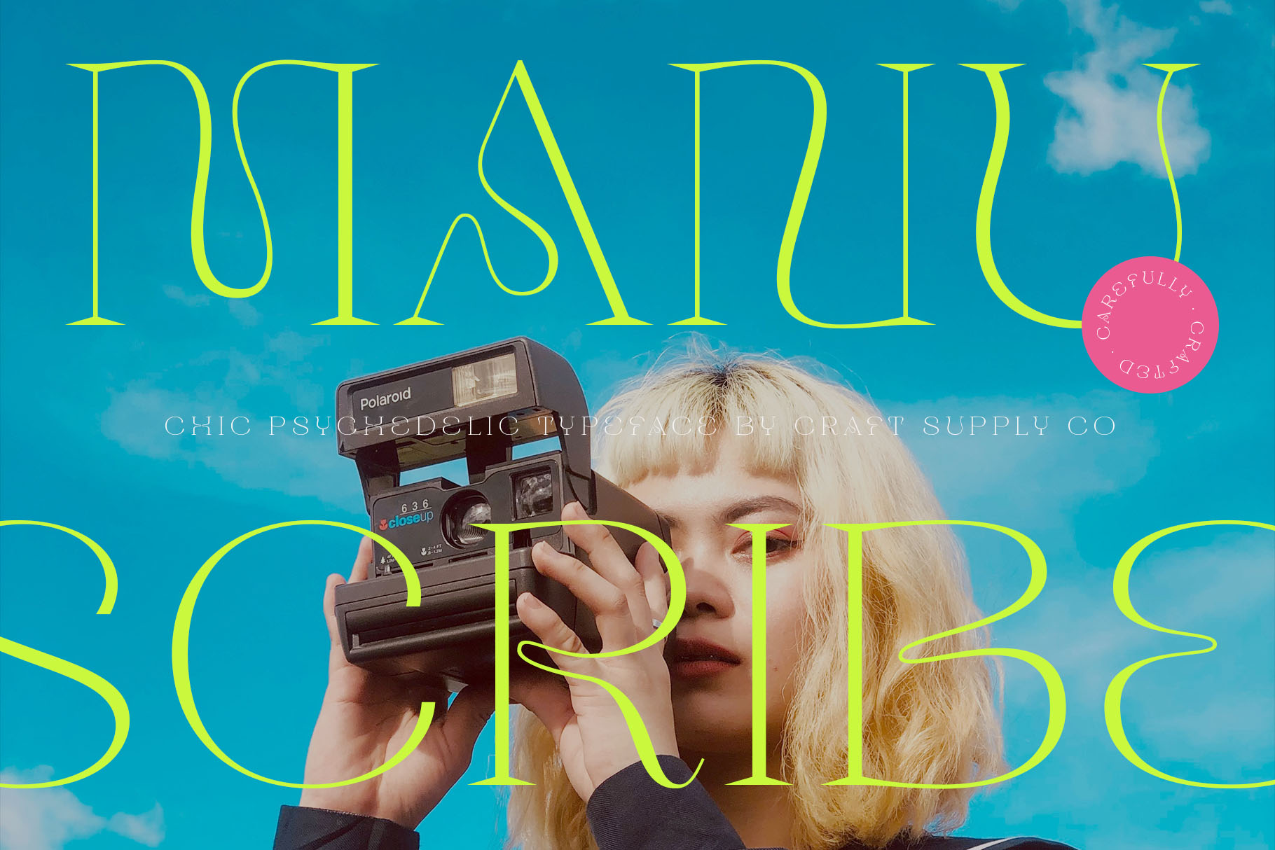 摄影后期/家居品牌标识/包装设计/书名杂志婚礼复古时尚艺术装饰迷幻衬线字体 Manuscribe – Psychedelic Typeface 设计素材 第1张-素材湾丨精选海外优质设计素材资源 摄影后期/家居品牌标识/包装设计/书名杂志婚礼复古时尚艺术装饰迷幻衬线字体 Manuscribe – Psychedelic Typeface 设计素材 sucaiwan.com