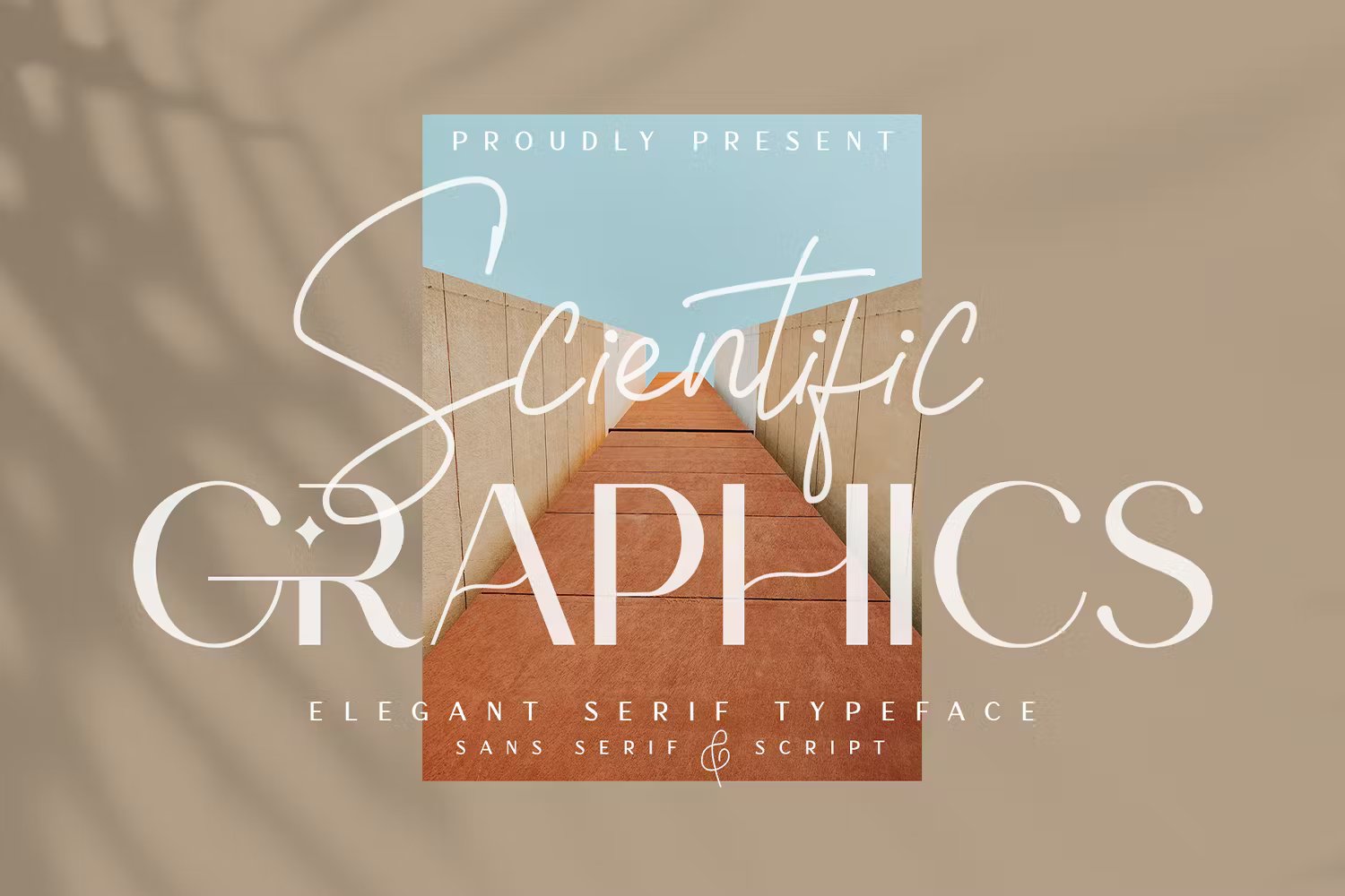 时尚自然独特品牌包装海报设计无衬线和手写双字体 Scientific Graphics 设计素材 sucaiwan.com