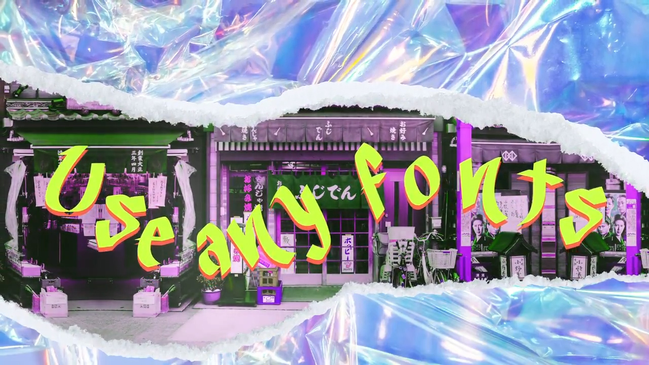 达芬奇撕纸模板 现代女性时尚服装品牌展示撕纸动画自定义颜色多彩达芬奇模板 Torn Slideshow 影视音频 sucaiwan.com