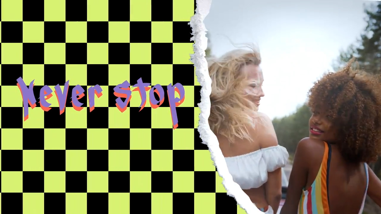 达芬奇撕纸模板 现代女性时尚服装品牌展示撕纸动画自定义颜色多彩达芬奇模板 Torn Slideshow 影视音频 sucaiwan.com