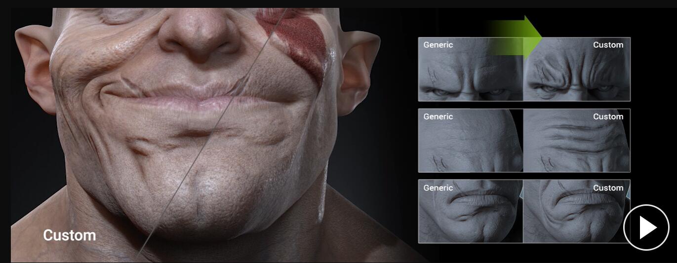 Character Creator 4 无缝创建三维脸部模型动画工具插件 ZBrush Face Tools v1.01破解版 , 第3张-素材湾丨精选海外优质设计素材资源 Character Creator 4 无缝创建三维脸部模型动画工具插件 ZBrush Face Tools v1.01破解版 , sucaiwan.com