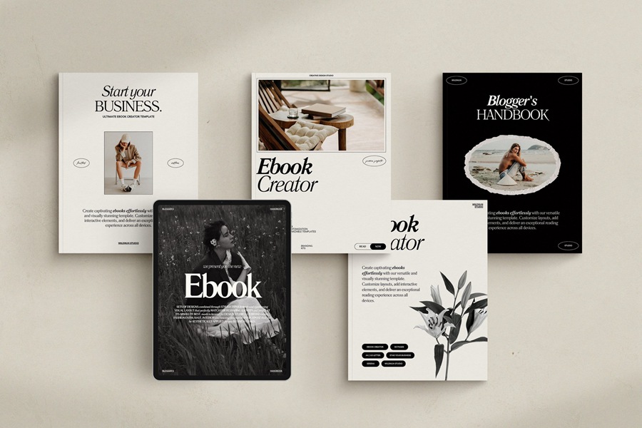 65页电子书封面主题/印刷/家居/服装时尚杂志Canva模板 SERE / Ebook Creator Kit 幻灯图表 第4张-素材湾丨精选海外优质设计素材资源 65页电子书封面主题/印刷/家居/服装时尚杂志Canva模板 SERE / Ebook Creator Kit 幻灯图表 sucaiwan.com