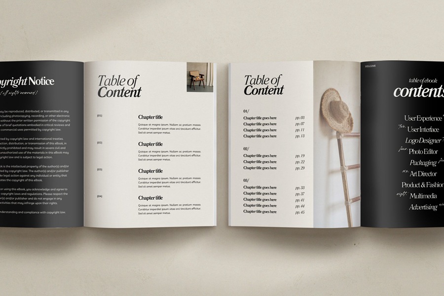 65页电子书封面主题/印刷/家居/服装时尚杂志Canva模板 SERE / Ebook Creator Kit 幻灯图表 第6张-素材湾丨精选海外优质设计素材资源 65页电子书封面主题/印刷/家居/服装时尚杂志Canva模板 SERE / Ebook Creator Kit 幻灯图表 sucaiwan.com