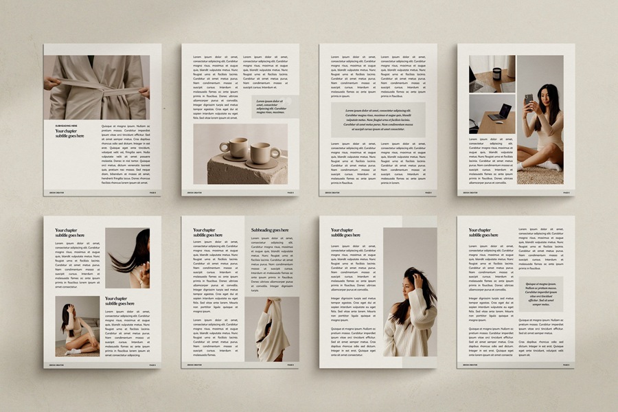 65页电子书封面主题/印刷/家居/服装时尚杂志Canva模板 SERE / Ebook Creator Kit 幻灯图表 第8张-素材湾丨精选海外优质设计素材资源 65页电子书封面主题/印刷/家居/服装时尚杂志Canva模板 SERE / Ebook Creator Kit 幻灯图表 sucaiwan.com