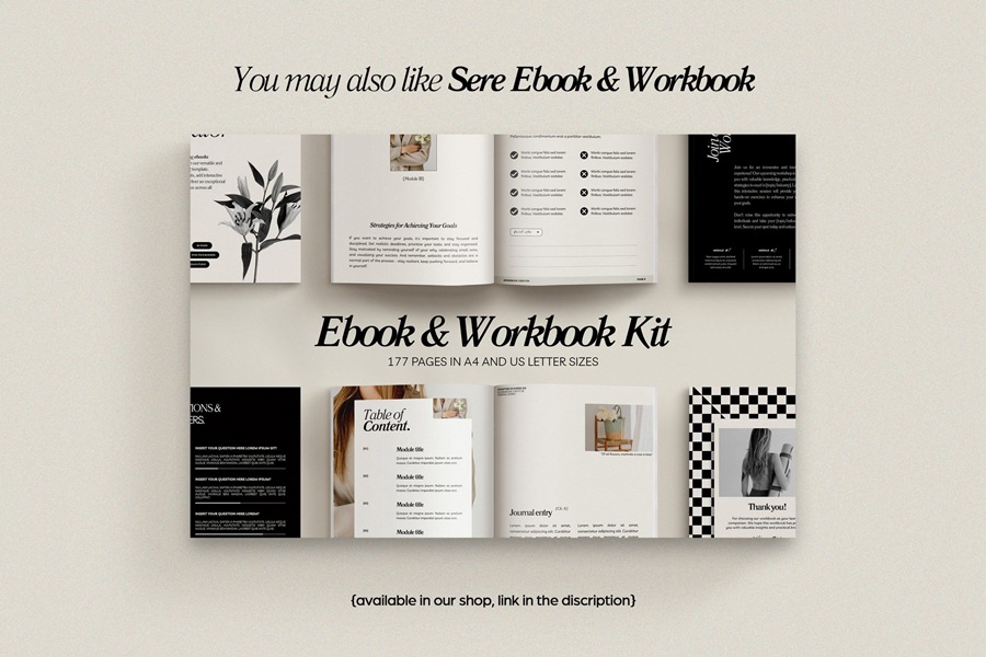 65页电子书封面主题/印刷/家居/服装时尚杂志Canva模板 SERE / Ebook Creator Kit 幻灯图表 第13张-素材湾丨精选海外优质设计素材资源 65页电子书封面主题/印刷/家居/服装时尚杂志Canva模板 SERE / Ebook Creator Kit 幻灯图表 sucaiwan.com