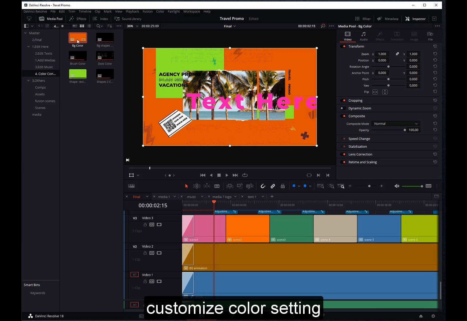 达芬奇模板 – 时尚设计撕纸拼贴VLOG旅拍视频开场片头 Travel Promo 影视音频 sucaiwan.com