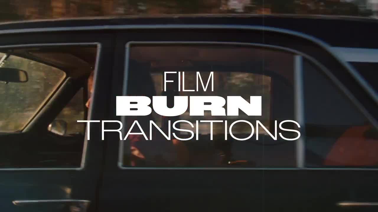 PR + FCPX + 达芬奇模板3合1 4K 复古胶片烧伤划痕过渡 Film Burn Transitions 插件预设 sucaiwan.com