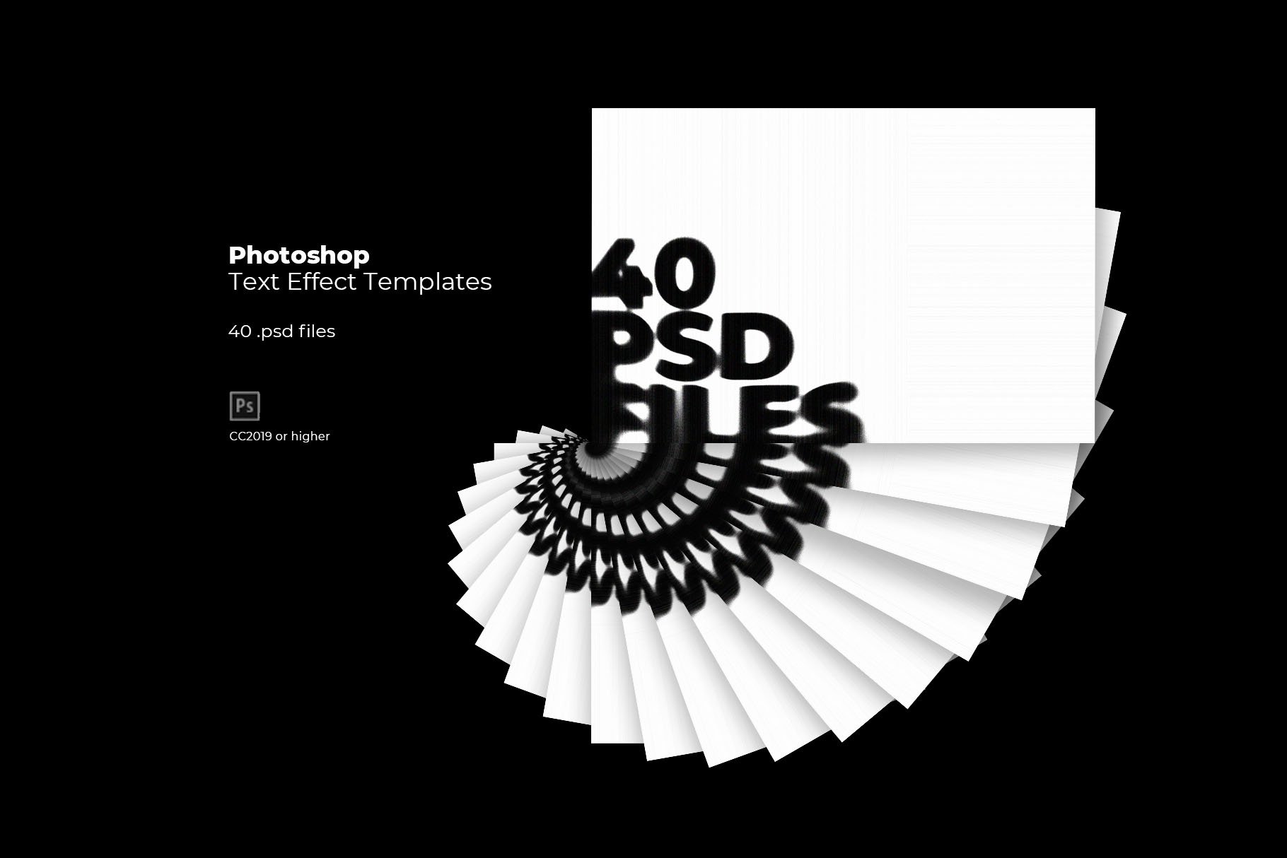 Inartflow 40种艺术抽象失真故障扭曲印刷艺术海报设计复古文字效果 40 Photoshop Text Effects Vol.2 图片素材 sucaiwan.com