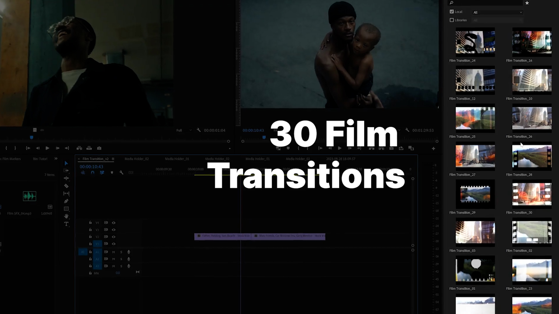 Seamless Film Transitions 30种无缝复古胶片肮脏和受损划痕转场过渡 PR Mogrt + SFX音效 影视音频 第2张-素材湾丨精选海外优质设计素材资源 Seamless Film Transitions 30种无缝复古胶片肮脏和受损划痕转场过渡 PR Mogrt + SFX音效 影视音频 sucaiwan.com
