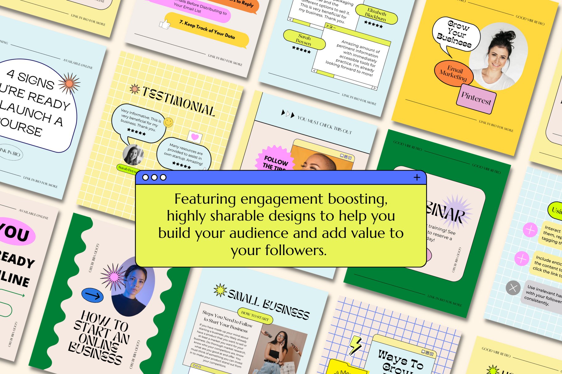 复古时尚渐变90年代美学包网格图形元素封面帖子Canva模板 Canva Retro 90s Aesthetic Pack 幻灯图表 第2张-素材湾丨精选海外优质设计素材资源 复古时尚渐变90年代美学包网格图形元素封面帖子Canva模板 Canva Retro 90s Aesthetic Pack 幻灯图表 sucaiwan.com